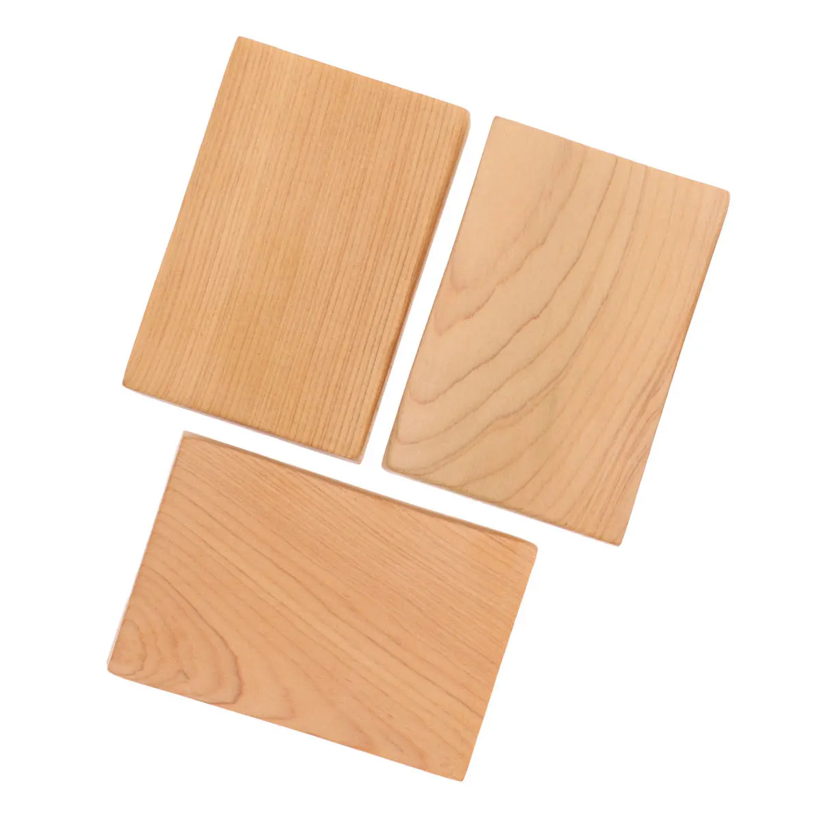 

3pcs Wooden Block Unfinished Wood Cutout For Diy Craft Projects Classroom Wedding Party Decor Wood Craft Block