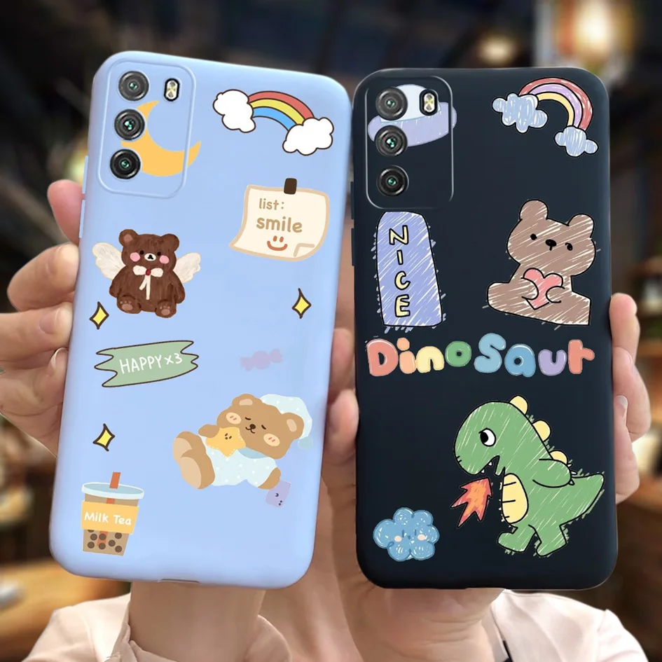 For Xiaomi Poco M3 Case Poco M3 Pro 5G Cover Fashion Cloud Moon Soft Silicone Back Cover For Xiomi Poco M3 M 3 PocoM3 Pro Bumper