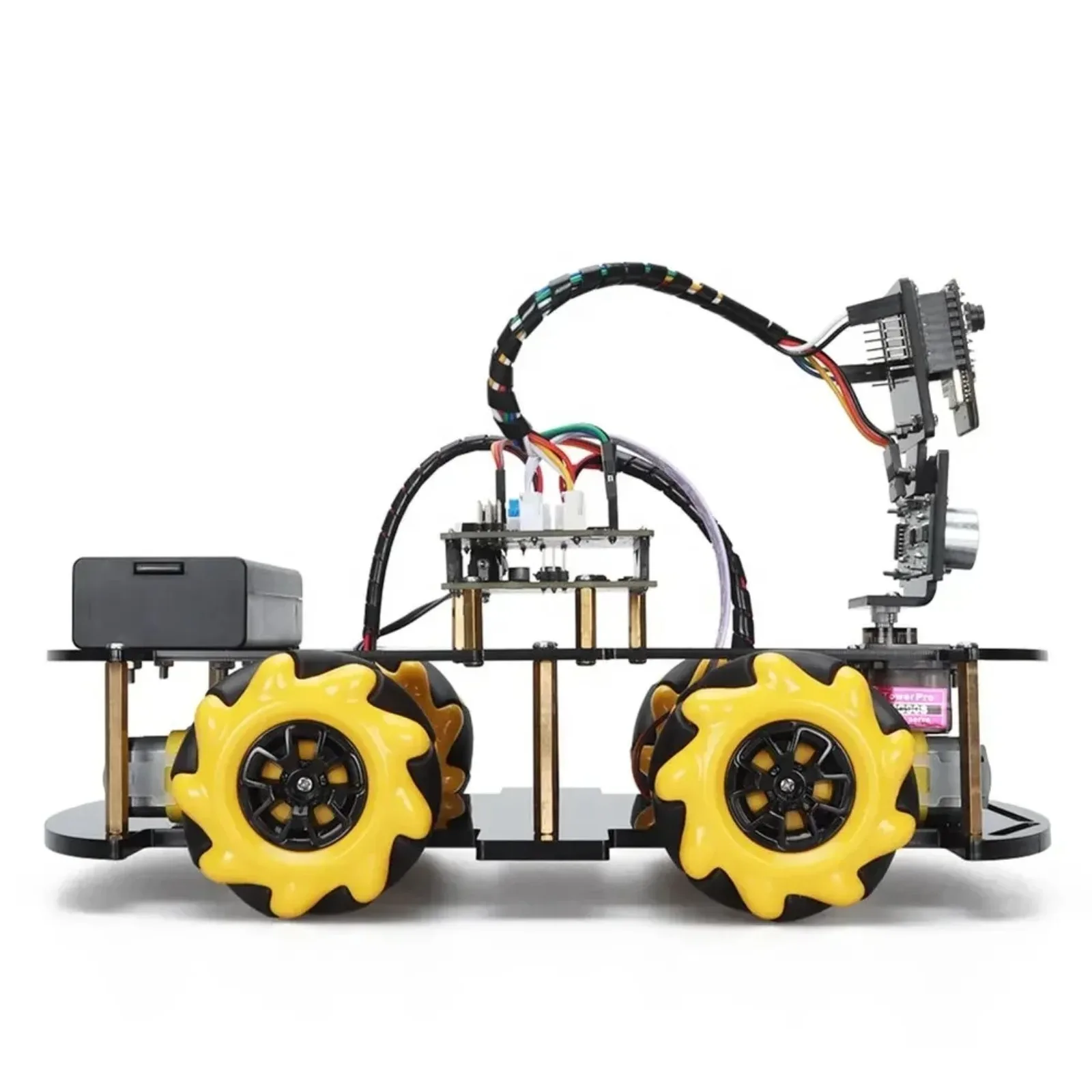 ESP32 CAM WiFi Smart Robot Car Kit with Mecanum Wheels, Ultrasonic Sensor & TT Motors for Programming Education