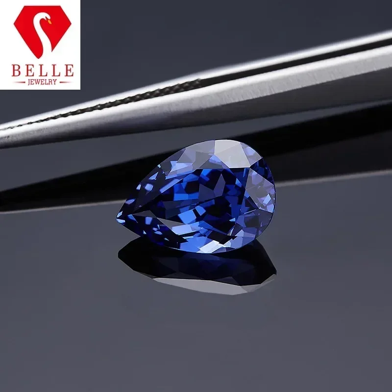 

HP Hot Sale Brilliant Pear Natural Lab Grown Sapphire VVS1 AGL Certificated Diamond Beads for Jewelry Making Charms