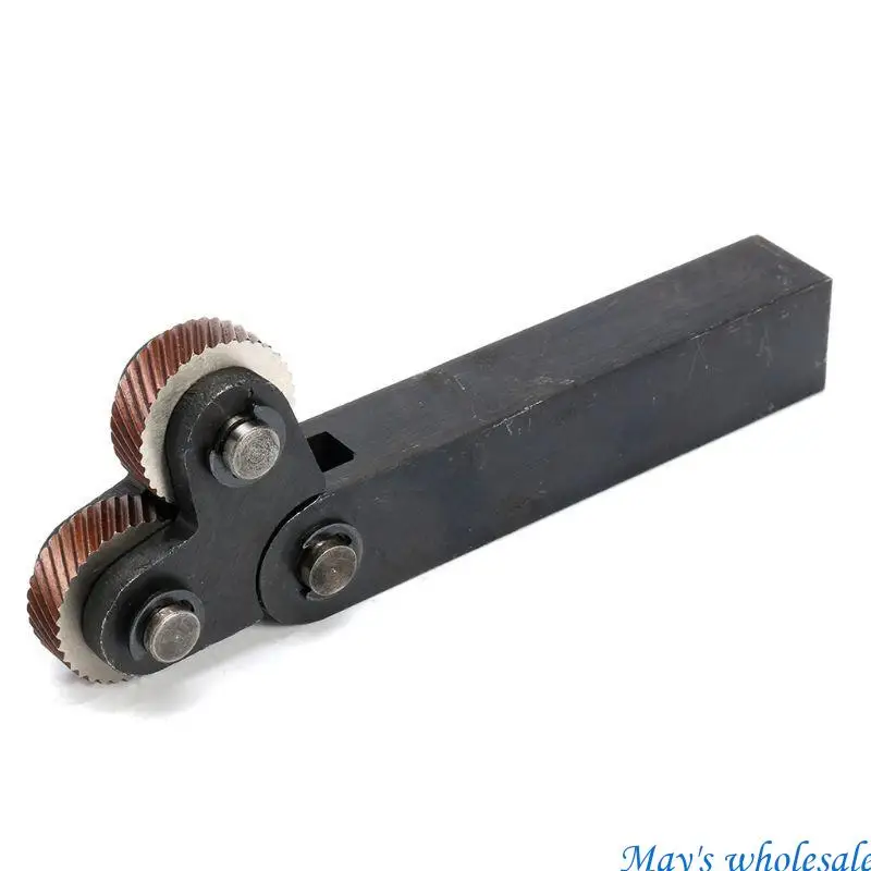 

Knurling Tool 0.5/1/2mm Diagonal Dual Wheel Linear Knurl Set Steel Lathe Cutter 448A