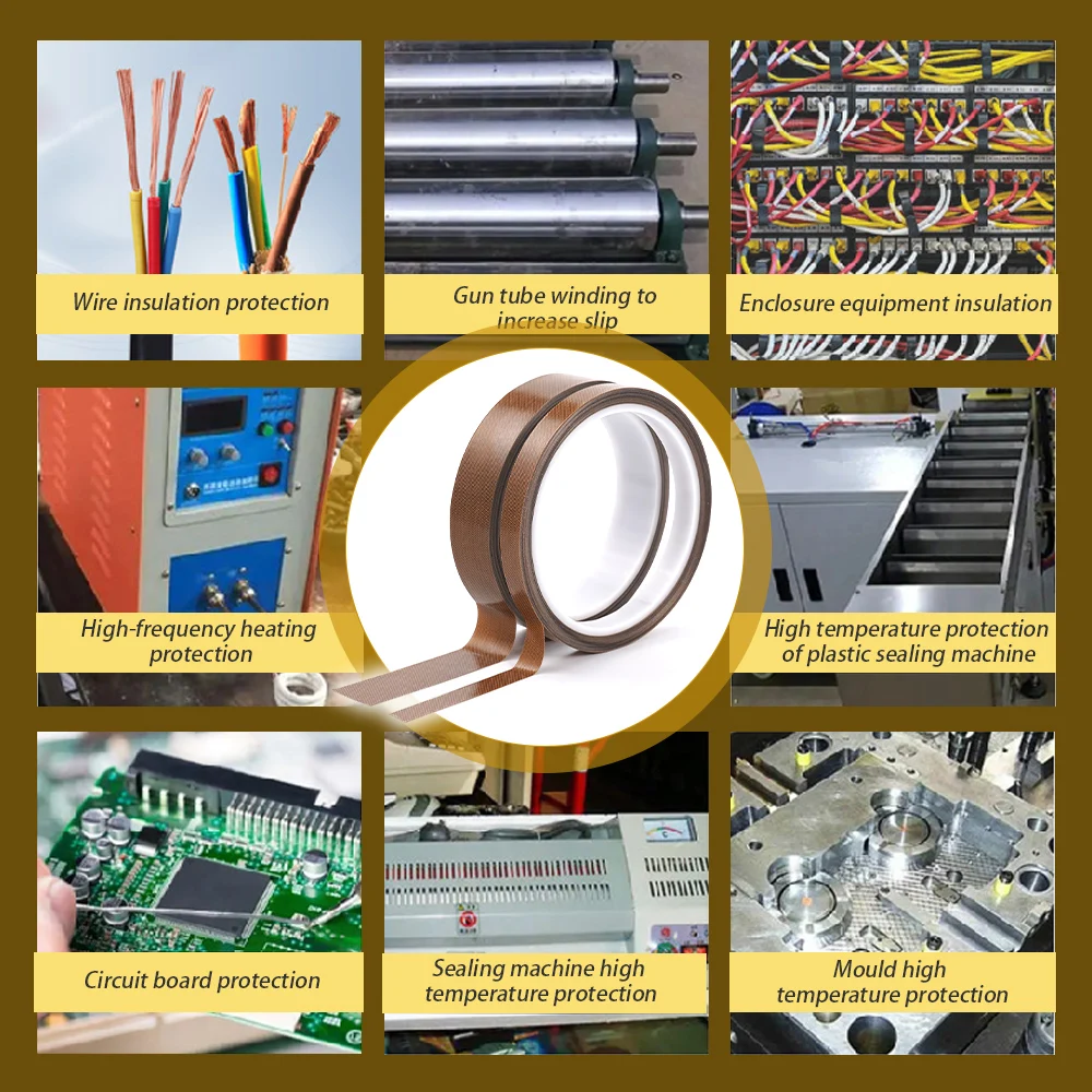 10 مللي متر/20 مللي متر PTFE المغلفة شريط قماش درجة حرارة عالية لشريط تفلون شريط عزل كهربائي لآلة سد الفراغ