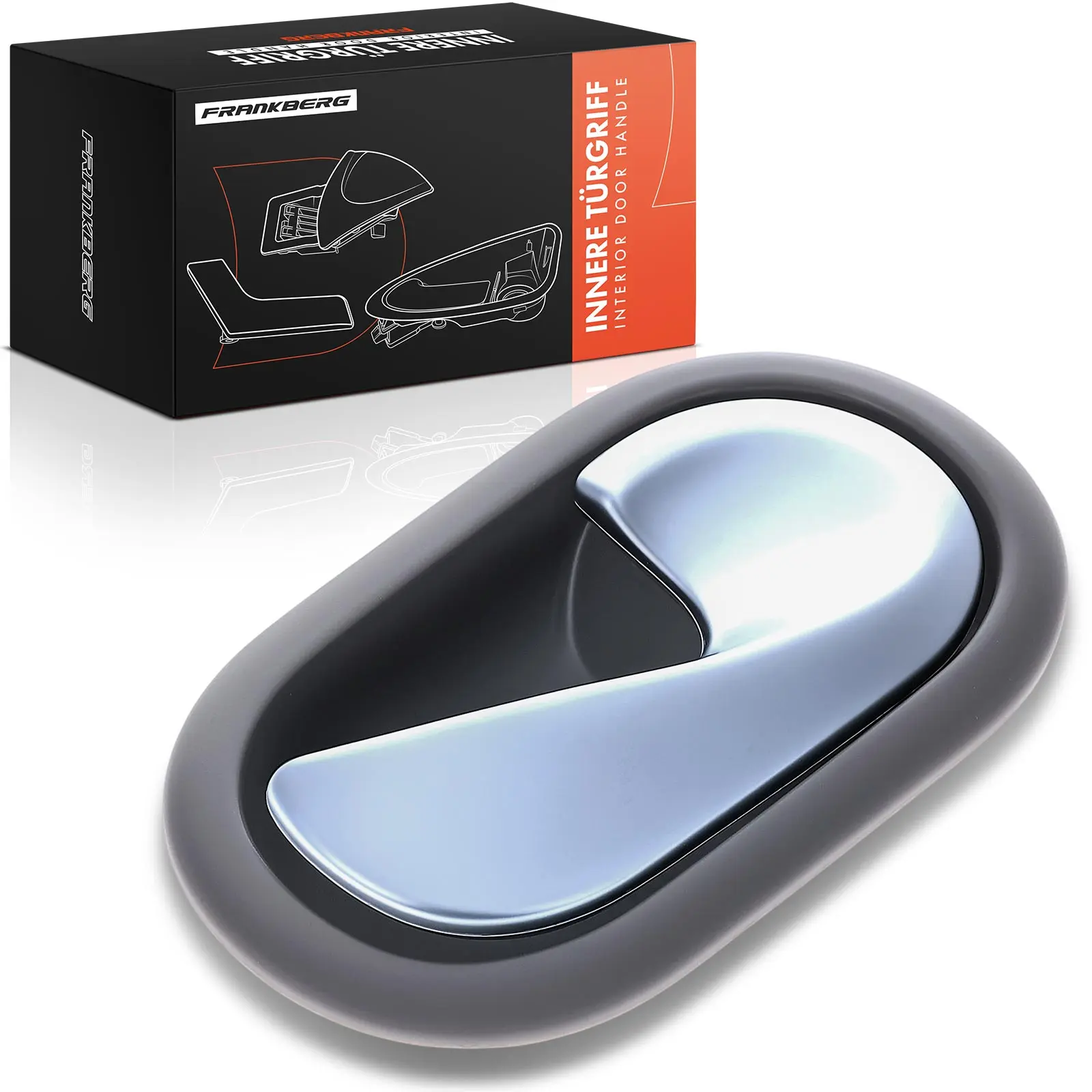 Frankberg 1x Binnendeurgreep rechts voor Renault Clio III BR0/1 CR0/1 Grandtour KR0/1 8200730865