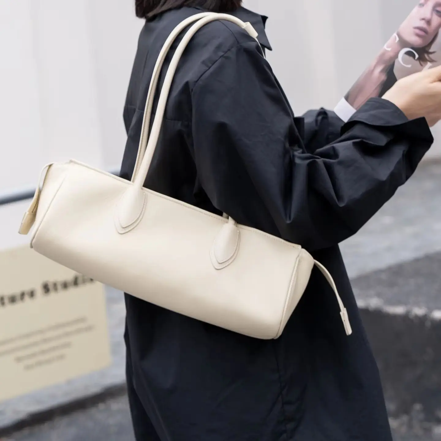 

Genuine Grade Cow Leather Women Shoulder Bag Luxury Designer Brand Ladies Baguette Bag Soft Cowhide Female Tote New High Quality