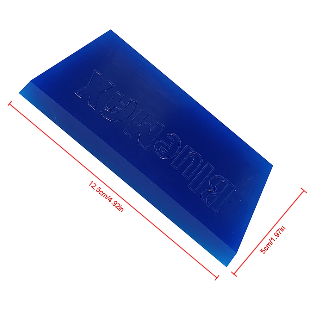 5Pcs BLUEMAX Blade Rubber Squeegee Bevel Water Wiper Blade Window Tinting Film Chrome Vinyl Wrap Car Wrapping Tools