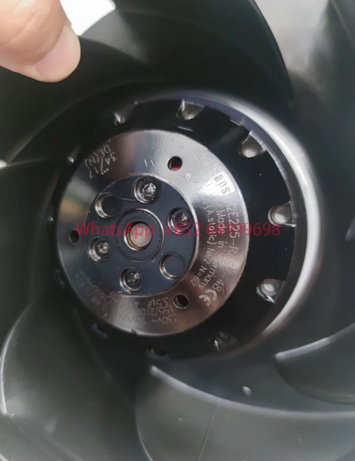 brand new  R2E225-RA92-48 Low noise air purifier backward tilting centrifugal fan