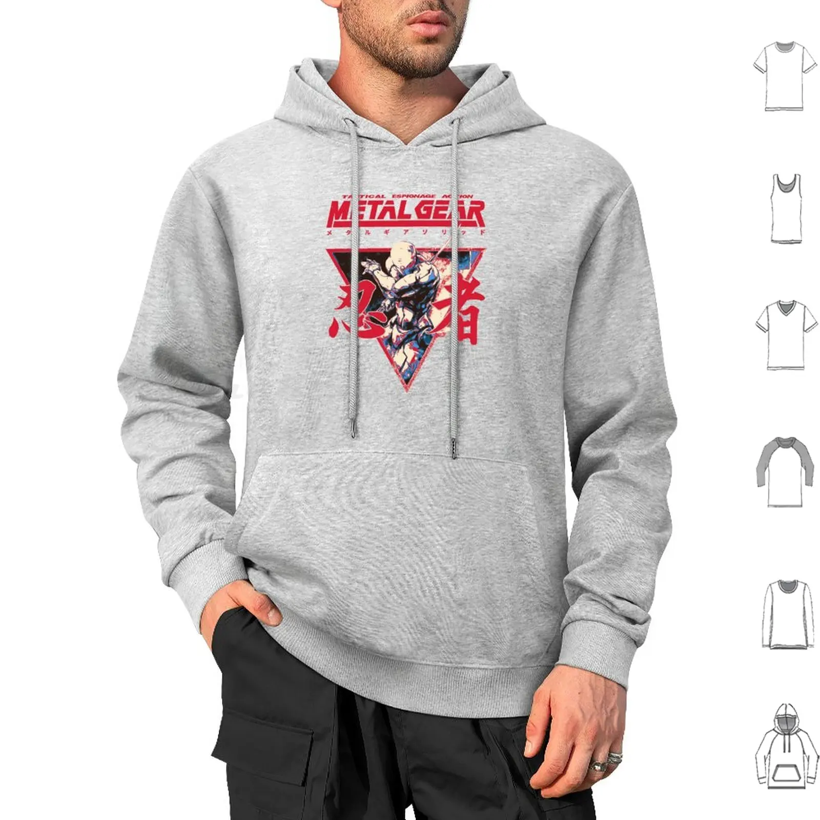 Gray Fox Option C Hoodies Long Sleeve Metal Gear Metal Gear Solid Cyborg Cyborg Mgs Gray Fox Raiden Metal Gear Solid