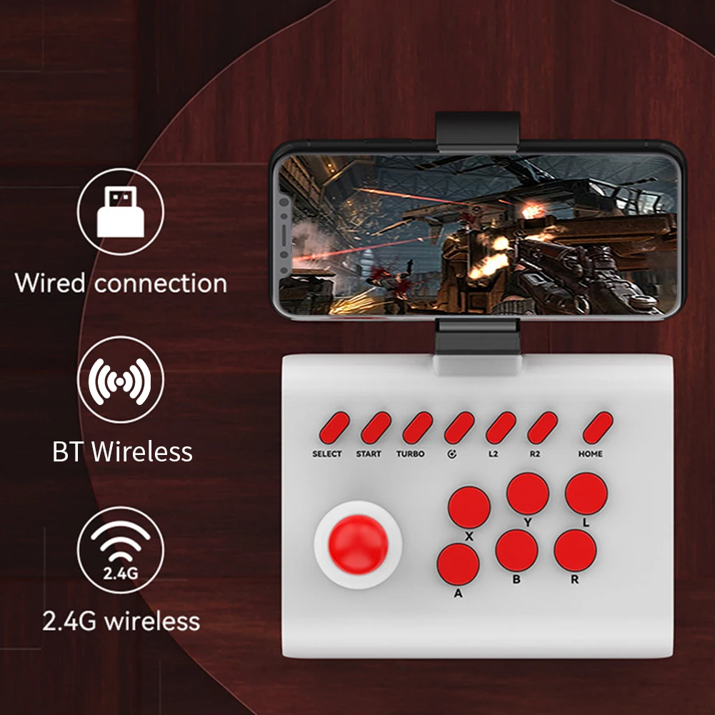 Picture 6: Potable Arcade Game Console 3 Connection Modes Game Control Lever Sensitive Precise Support Turbo Serial Sending for /PS3/PC