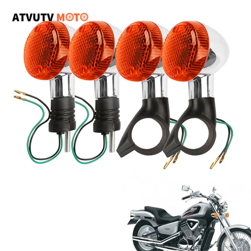 Luz intermitente delantera y trasera para motocicleta, luz indicadora para Honda Magna 250 750 Steed 400 600 Shadow 400 750
