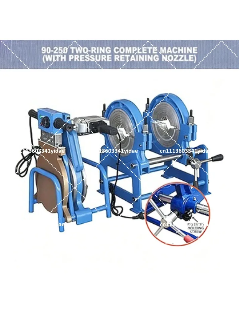 700W Fusion 63-200 Hand Push Butt Welding Machine for PE Pipe Hot Melt Welder Precision Tool
