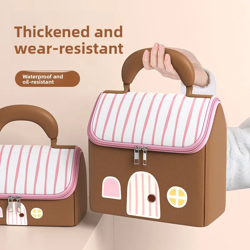 厚手アルミ箔製子供用ランチバッグ、携帯用保温ランチボックスバッグ、会社員用特別ミールバッグ、学校用