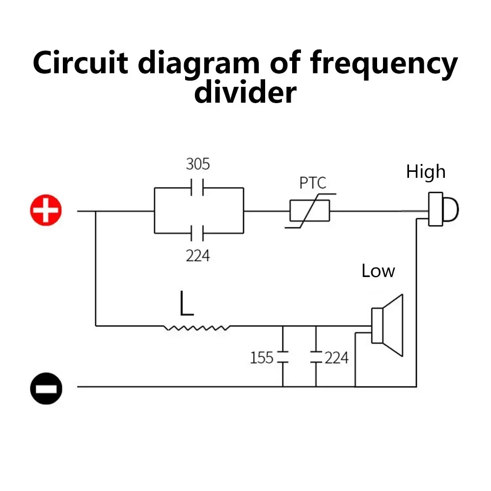 Scheda divisoria di frequenza altoparlante a 2 vie 80W Modulo fai da te Distributore di frequenza filtro crossover audio Hi-Fi per bassi alti
