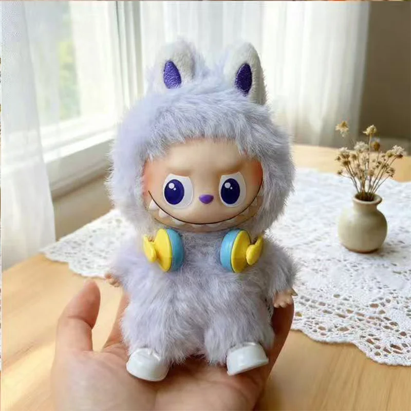 

Mini Labubu Colorful Shoes Headphone For 10.5cm Labubu V4 Baby Molly Doll Clothes Outfit Accessories Ropa Labubu