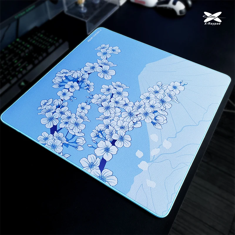 

X-Raypad Aqua Control 2 Sakura FPS игровые коврики для мыши Сакура японский вишневый коврик для стола прочный прошитый край 450x400x4 мм