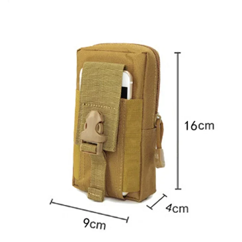 Bolsa molle portátil para exterior, à prova d'água, nylon, multiuso, pequeno, pacote de gadgets, universal, caça, acampamento, equipamento ao ar livre