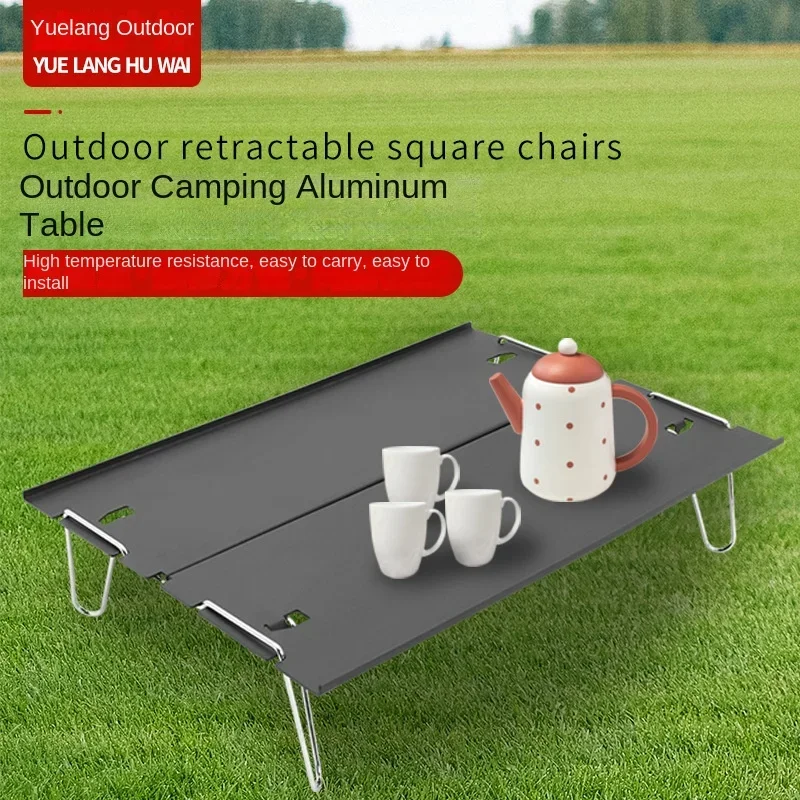 

Aluminum alloy folding table, outdoor camping beach barbecue picnic, small portable picnic storage mini household