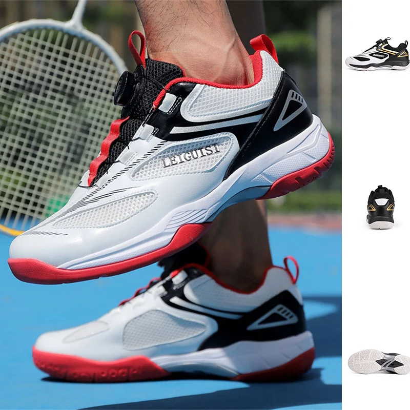 

Light and comfortable tennis shoes, with breathable mesh and red-edge design, comfortable for sports and eye-catching.