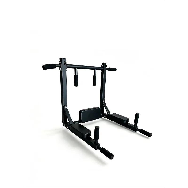 Indoor Wall Mount Pull Up Bar Dip Bar Home Fitness Rack For Pull Ups Strength Training Sturdy Reliable Safe Stable Practical