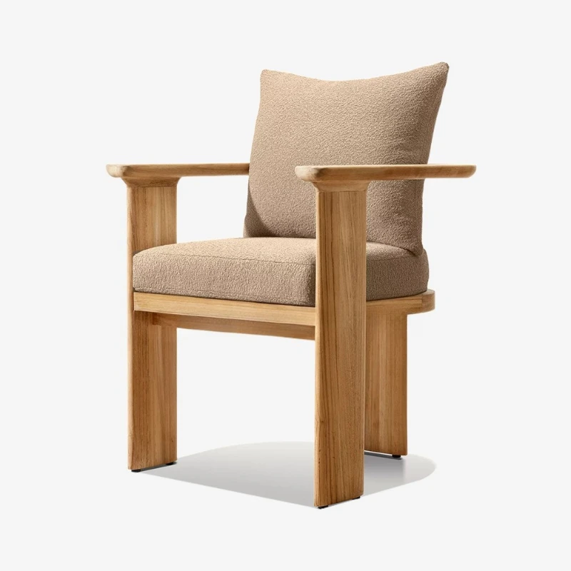 

Table and chairs patio garden open-air teak outdoor yard villa hotel preservative wood casual dining table and chairs