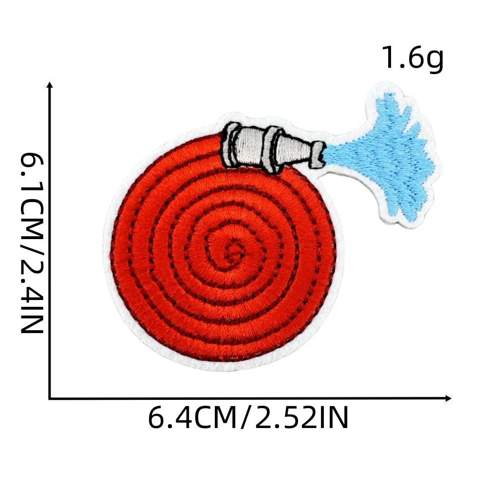 맞춤형 소방관 자수 패치, 다채로운 패치 다리미, 재킷, 청바지, 배낭, 모자, 셔츠용 크리에이티브 배지