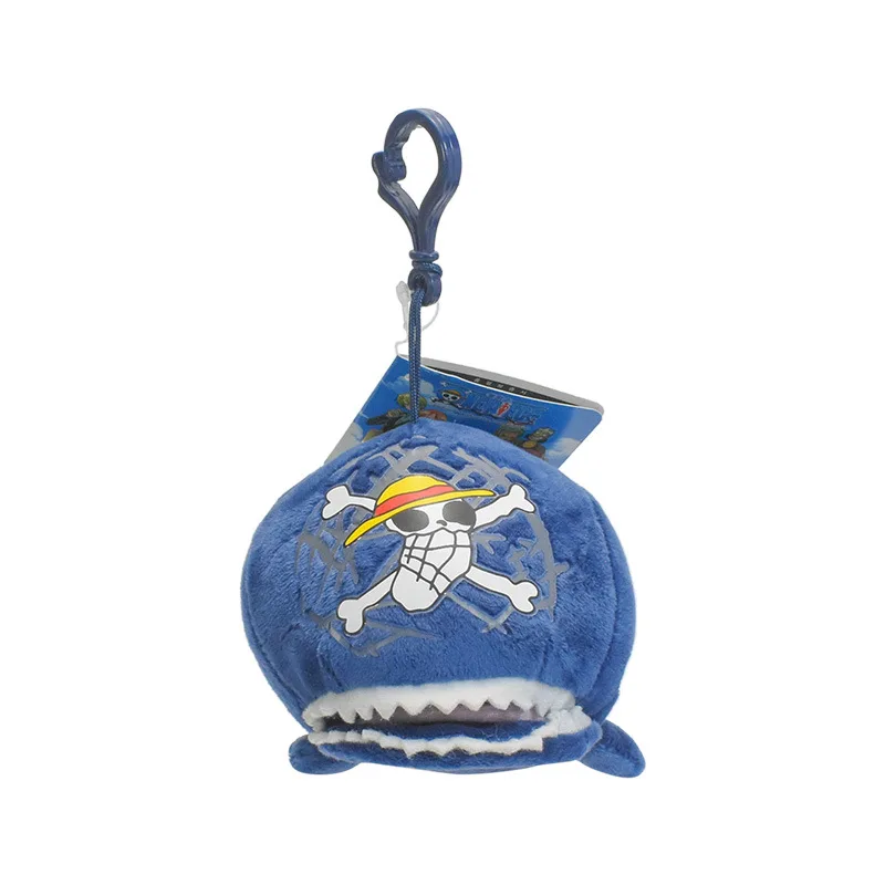 15cm Cute Cartoon Genuine One Piece Laboon Plush Doll Keychain Bag Pendant Toy Gift