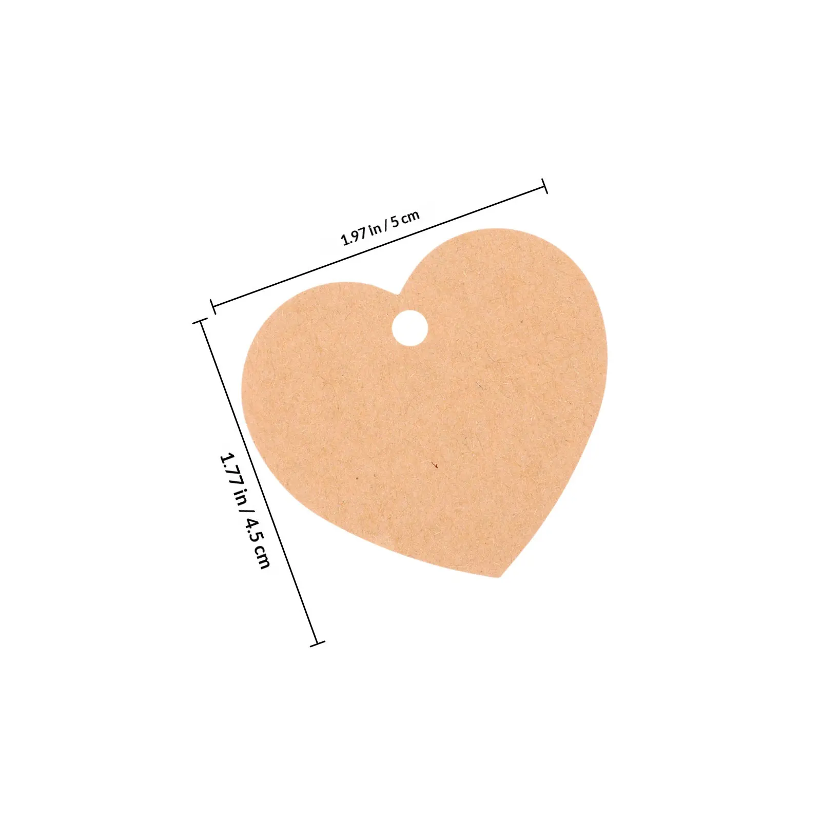 1Set Resistant Heart Tags Valentine's Day Gift Wrapping Labels DIY Craft Decorations Hanging Tags for Presents