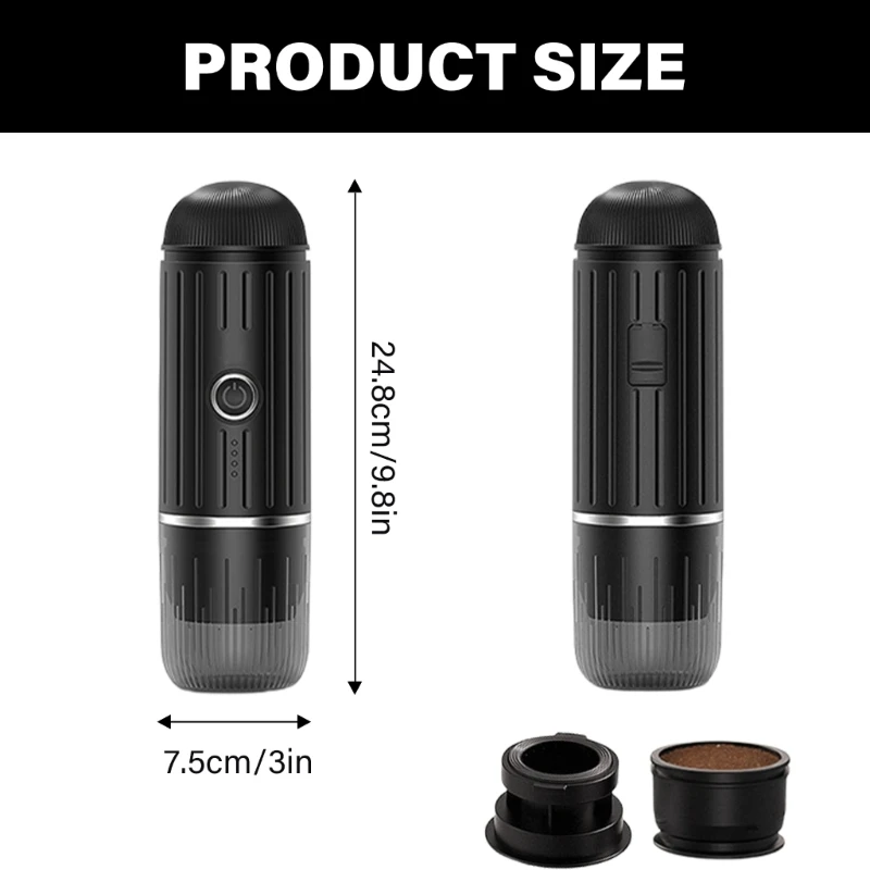 Ручная эспрессо-машина, электрическая и самонагревающаяся кофеварка под давлением 19 бар