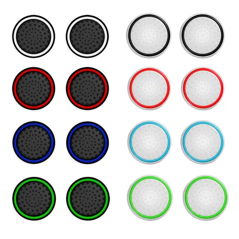 10PCS Thumb Stick Grip Caps Cover for PS5 PS4 PS3 Xbox 360 One Series X S Controller Silicone Luminous Joystick Grips Accessory