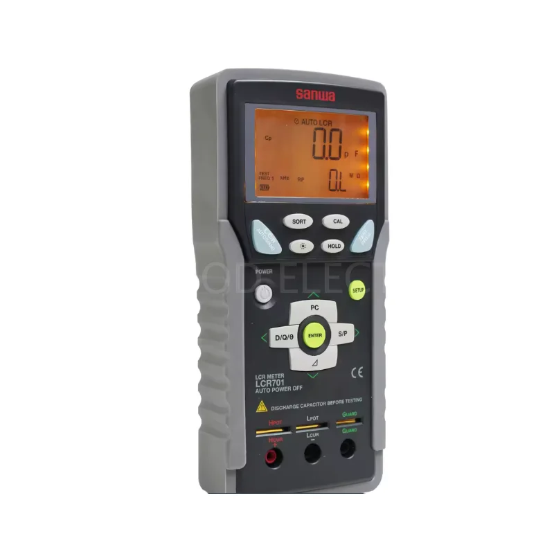 Sanwa LCR701 Handheld LCR Meter 100KHz Inductance Capacitance Resistance Component Tester
