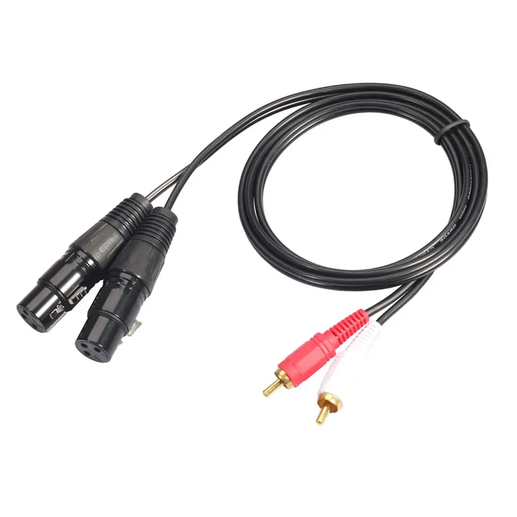 High Fidelity XLR RCA Audio Cable Adapter 1.5M Durable Alloy Extension for Home Theater and DJ Equipment - view 2