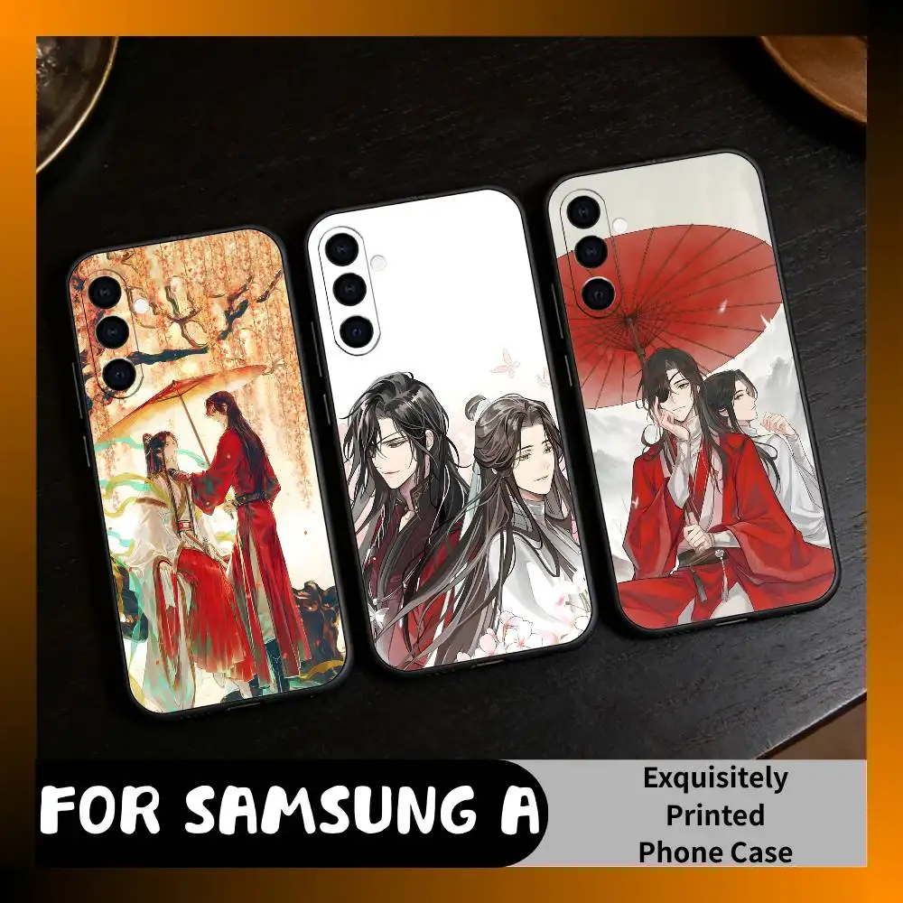 

Xie-Lian Anime Hua-Cheng TGCF Phone Case For Samsung Galaxy A73,A72,A71,A70,A52,A51 Others Soft Black Cover