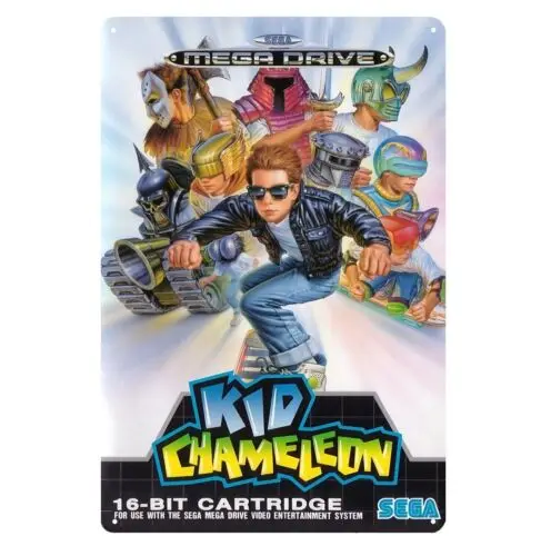 Kid Chameleon Mega Drive Retro Video Game Metal Poster Tin metal sign 20*30cm