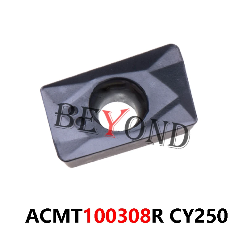 

ACMT100308R CY250 Original Milling Carbide Inserts ACMT100308 R ACMT 100308 10pcs/box Turning Lathe Tool Machine CNC Cutting