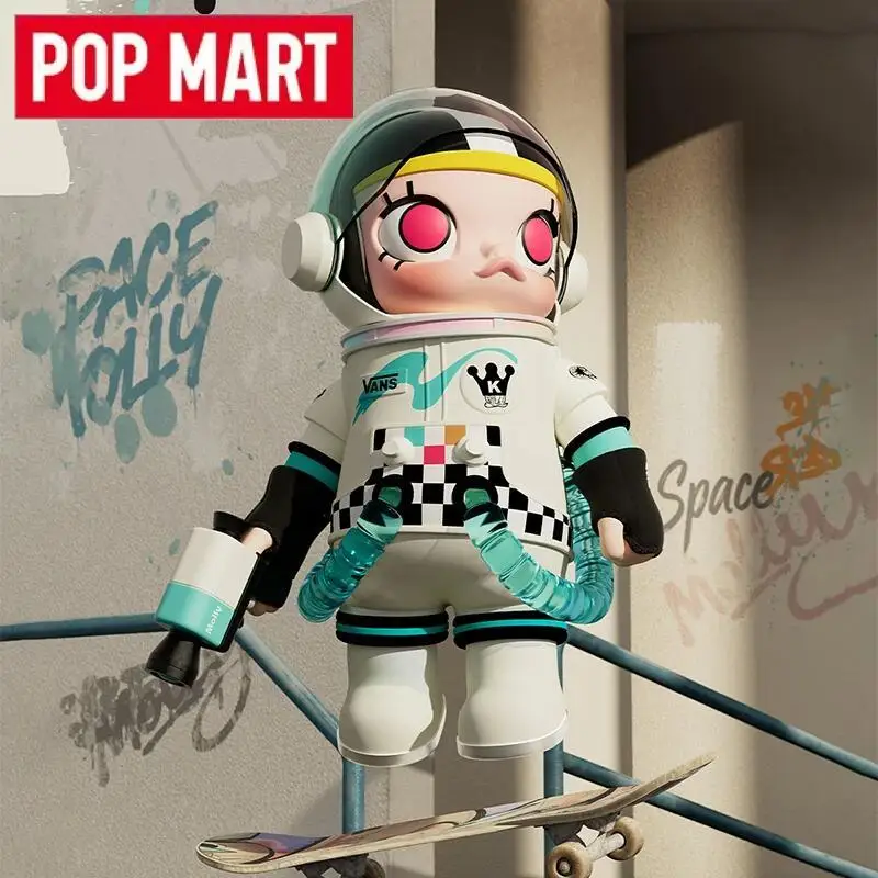 

POP MART Mega Space Molly 400% X Vans Series Слепая коробка Оригинальные игрушки Сумка для догадок Таинственная коробка Настольные украшения Статуэтки Домашний декор