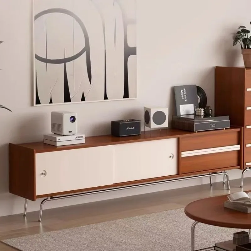 

wood TV cabinet living room household storage small apartment modern Internet celebrity simple storage TV storage