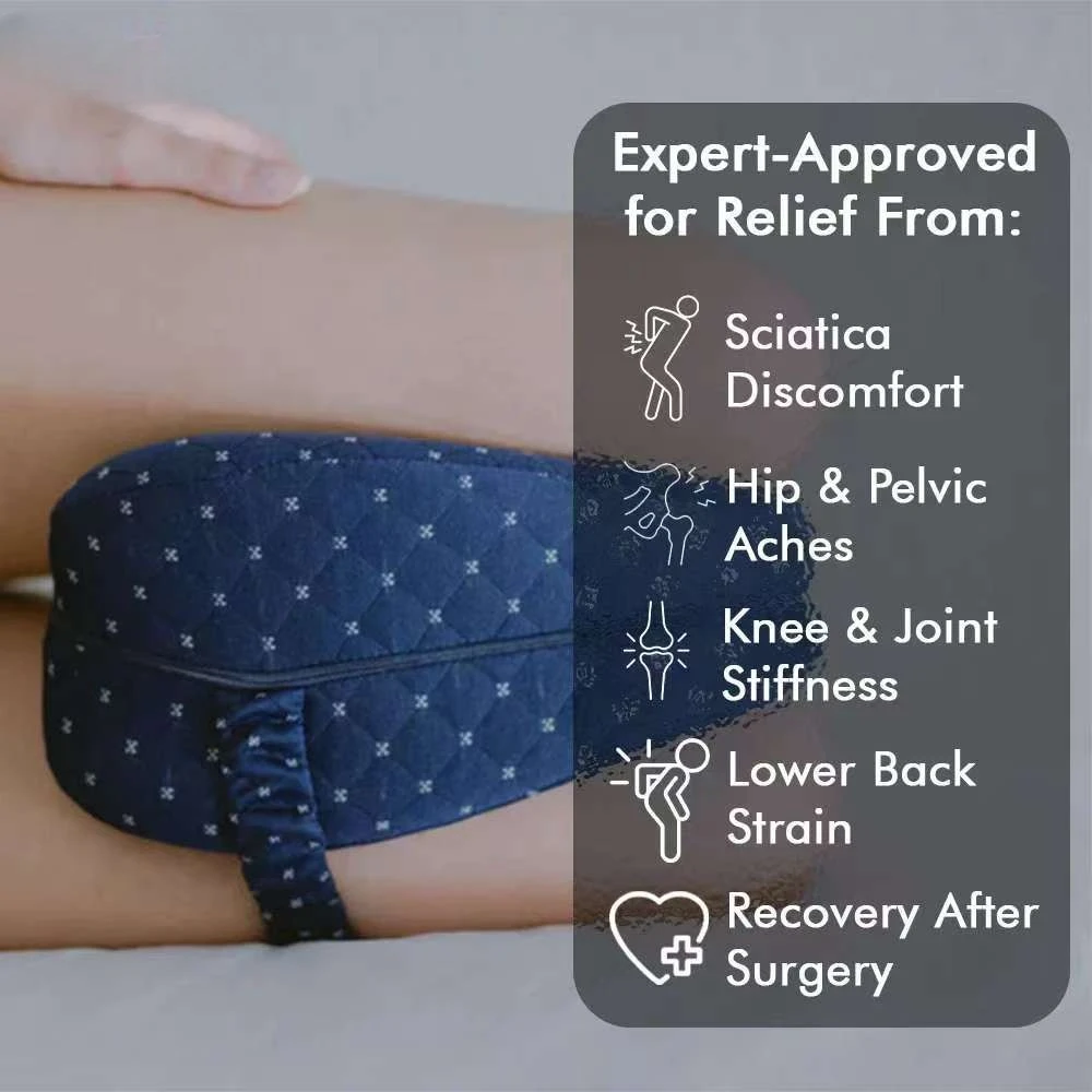 

Emeka Alignment Pillow Provides Relief FromHip Back Pain Sciatica for Side Sleepers Improves Sleep Quality Leg Alignment Pillow
