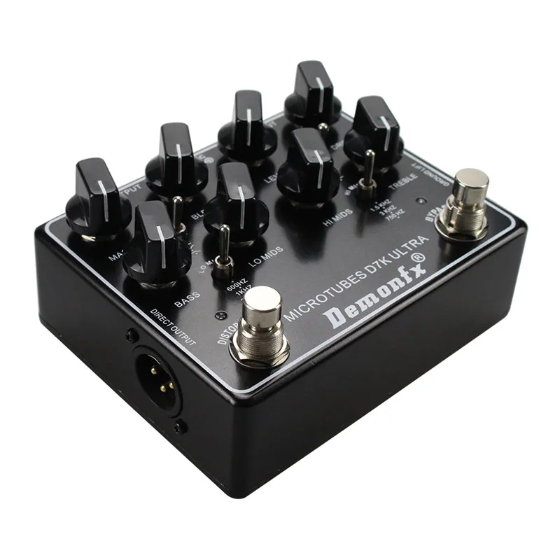 Demonfx D7K Ultra High Quality Guitar Bass Effect Pedal Overdrive Preamp With True Bypass