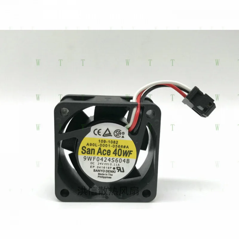 

H 1 PCS FOR SANYO Fan 9WF0424S604B 4020 DC 24V0.11A A90L-0001-0566#A For FANUC