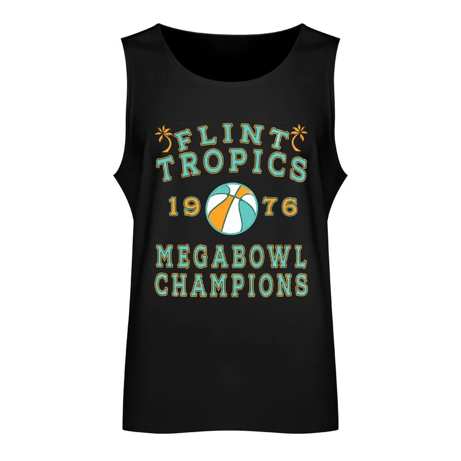 Retro Flint Tropics Megabowl Champions Tank Top mens clothing gym accessories men t-shirt for men