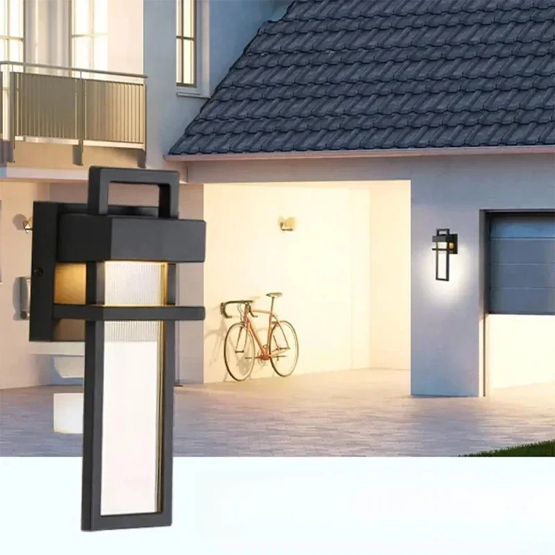 

LED Outdoor Wall Light Human Body Sensing Wall Lamps Outdoor Porch Wall Lamp Smart Light Control Lighting Corridor Garden Sconce