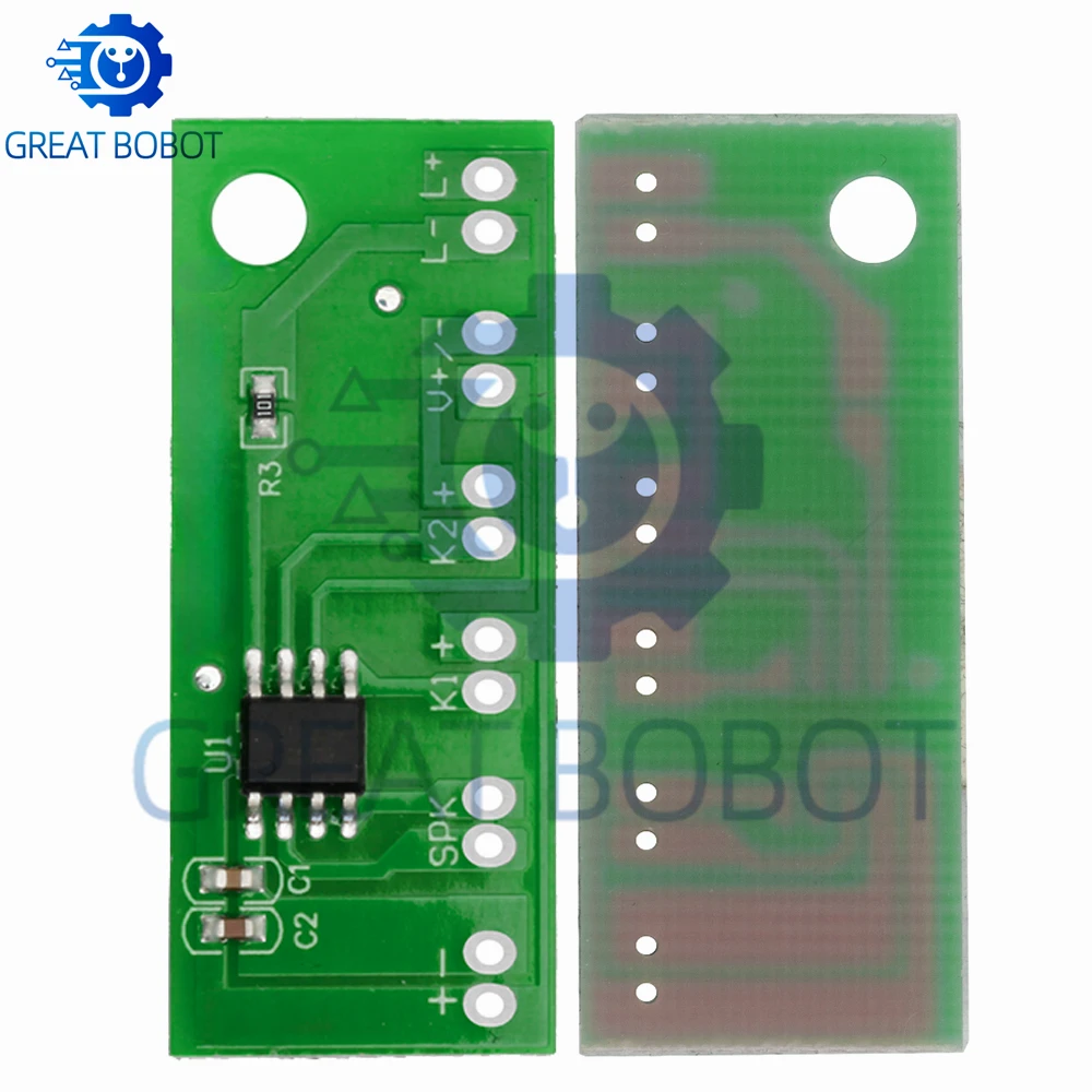 26 Rhythmic Music Doorbell IC Chip DIY Module with Flashing Light, Music Selection Volume Adjustment for Doorbell Replacement
