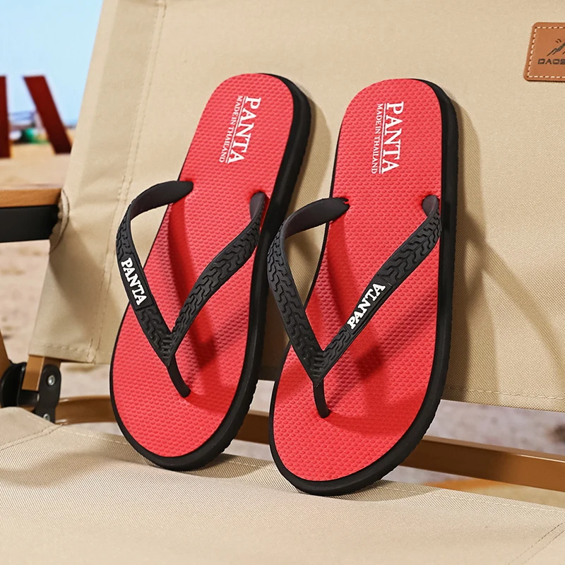 

Flip-flops summer men's breathable lightweight quick-dry pool beach slippers soft-sole non-slip comfort outdoor casual slippers