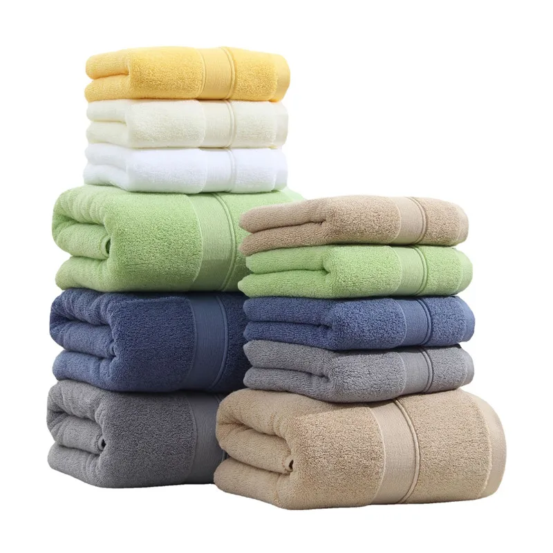 Cotton Bath Towel Adult Soft Absorbent Towels Bathroom Sets Large Beach Towel Hotel Spa Towels For Home
