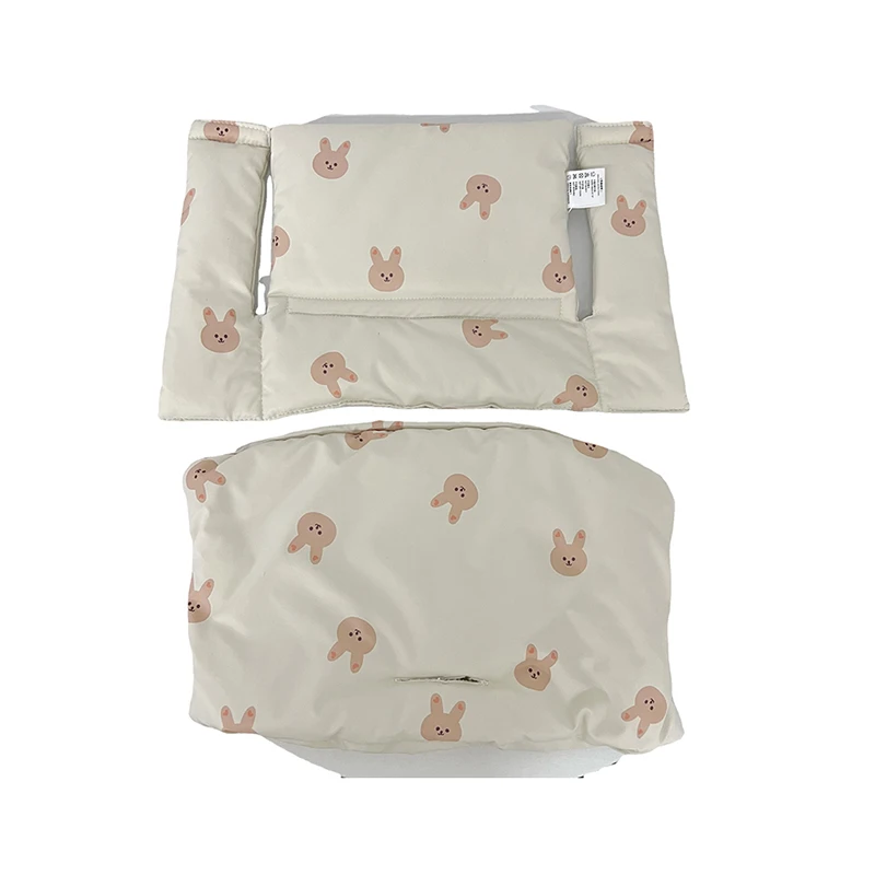 Ensemble de coussins de chaise de salle à manger pour bébé, motif ours mignon, anti-alde pour enfants, coussin de chaise portable, coussin de siège chaud