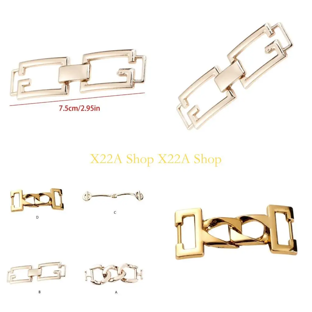 Unique Zincs Alloys Decorative Shoe Clip for Loafers Casual Shoes Buckle Fasterner