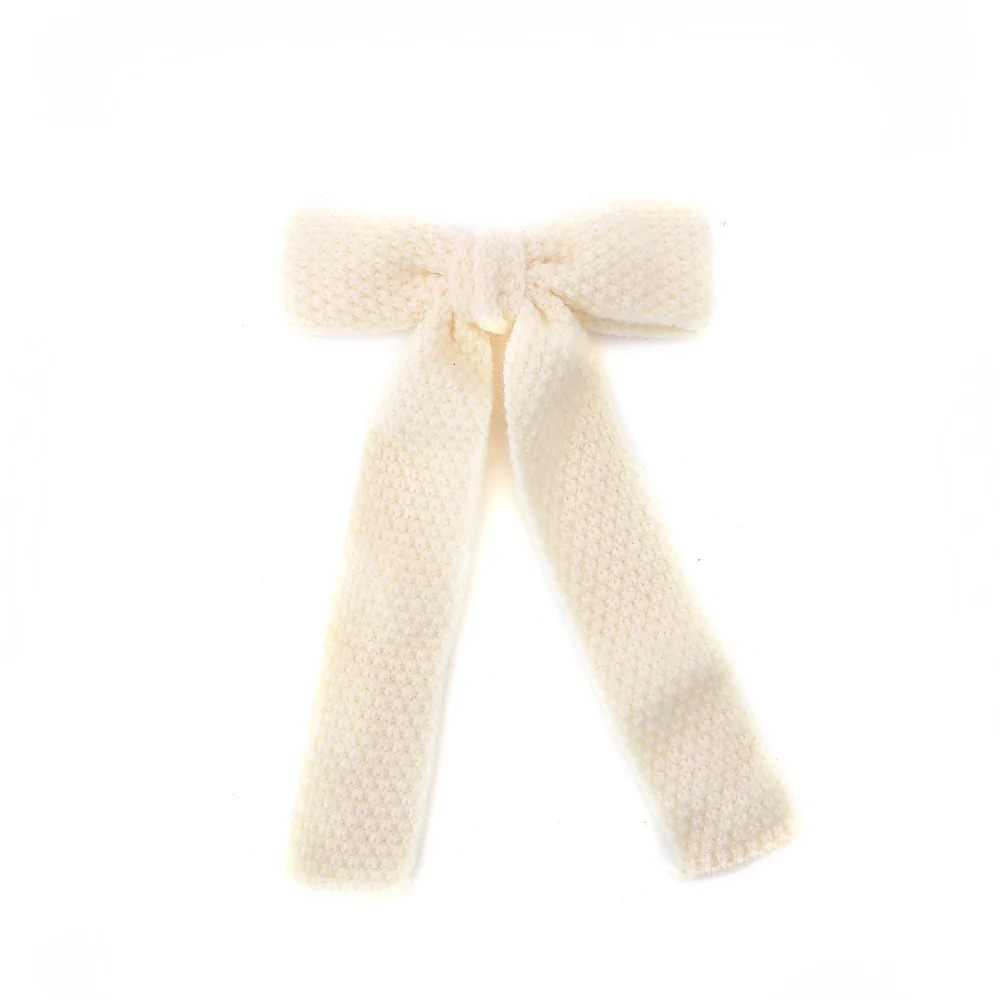 001Q Granular flannel Bows Cute Hairpins Girls duckbilled Hair Clips Barrettes Clip Kids Headwear Fashion Hair Accessores