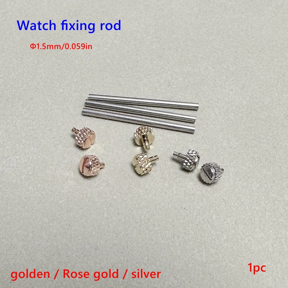 Игла для фиксации часов Необработанные ушные стержни Ивовые гвозди/застежка Запасные части из нержавеющей стали для обслуживания 1,5/0,059 диаметра Плотно придаемый