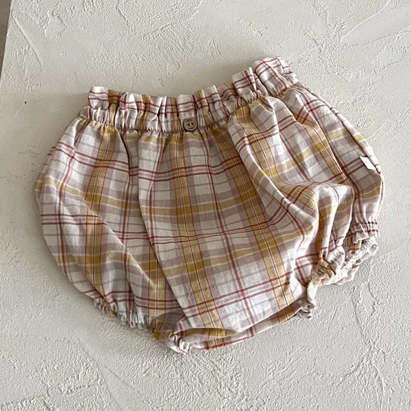 Baby Clothes Cute Comfortable Bloomers 2024 Summer New Korean Style All Match Simple Shorts Boys Girls Loose Breathable Shorts