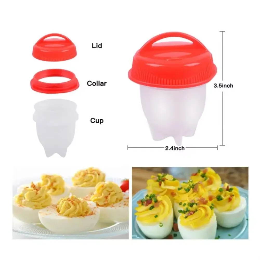 Silicone Egg Cooker Poachers Non-stick Silicone Boiled Eggs Kitchen Gadgets Baking Mold Cooking Cooker Separator