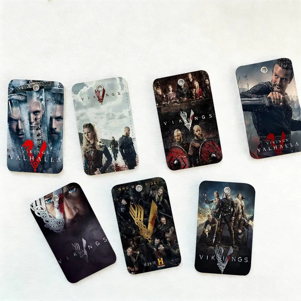 V-VikingS movie PU Soft Leather Rectangular Key Card Holder Induction Elevator Protection Cover Youth Faion Accory